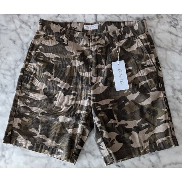 Cotton and Co. Camo Print John Short New W31 - Picture 1 of 5